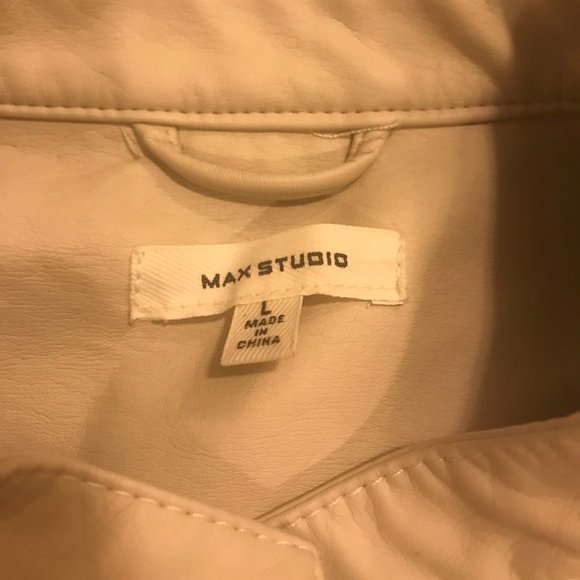 Women's Jacket Faux Leather / Color: Cream - Picture 3 of 3